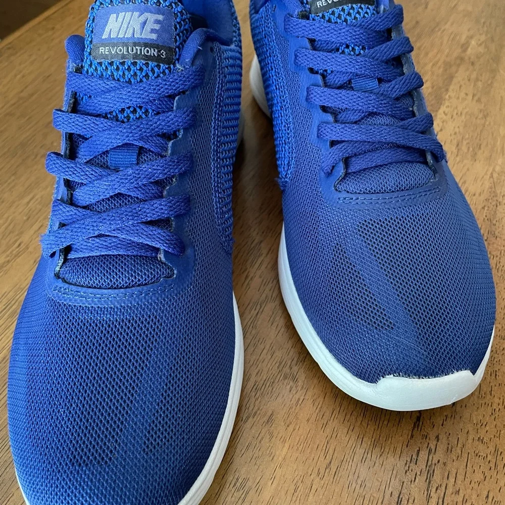 Nike Revolution 3 Men's Blue Running Shoes - Picture 2 of 7